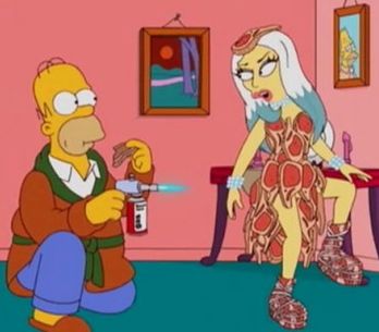 Lady Gaga propůjčila hlas sama sobě v seriálu Simpsonovi